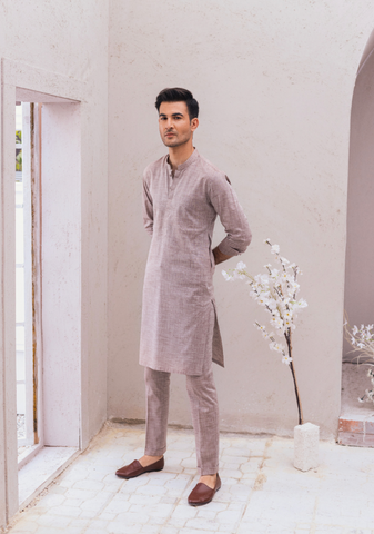 TAUPE KURTA & PANTS