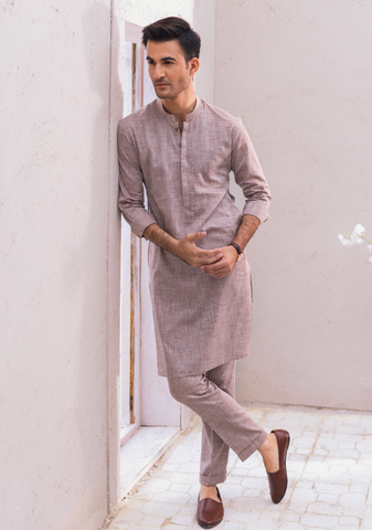 TAUPE KURTA & PANTS