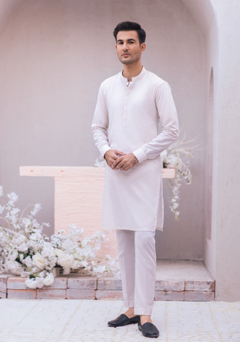 IVORY KURTA & TROUSER