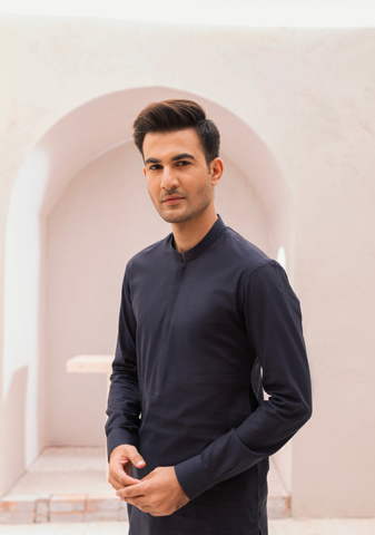 NAVY KURTA & PANTS